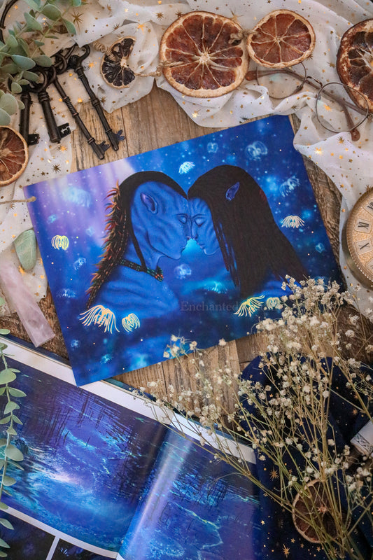 House of Wind printed Tee in Ice Blue – Enchanted Oddities