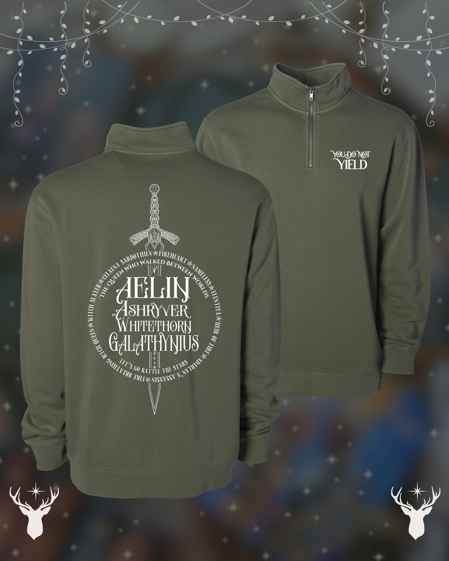 Queen with Many Names Quarter Zip