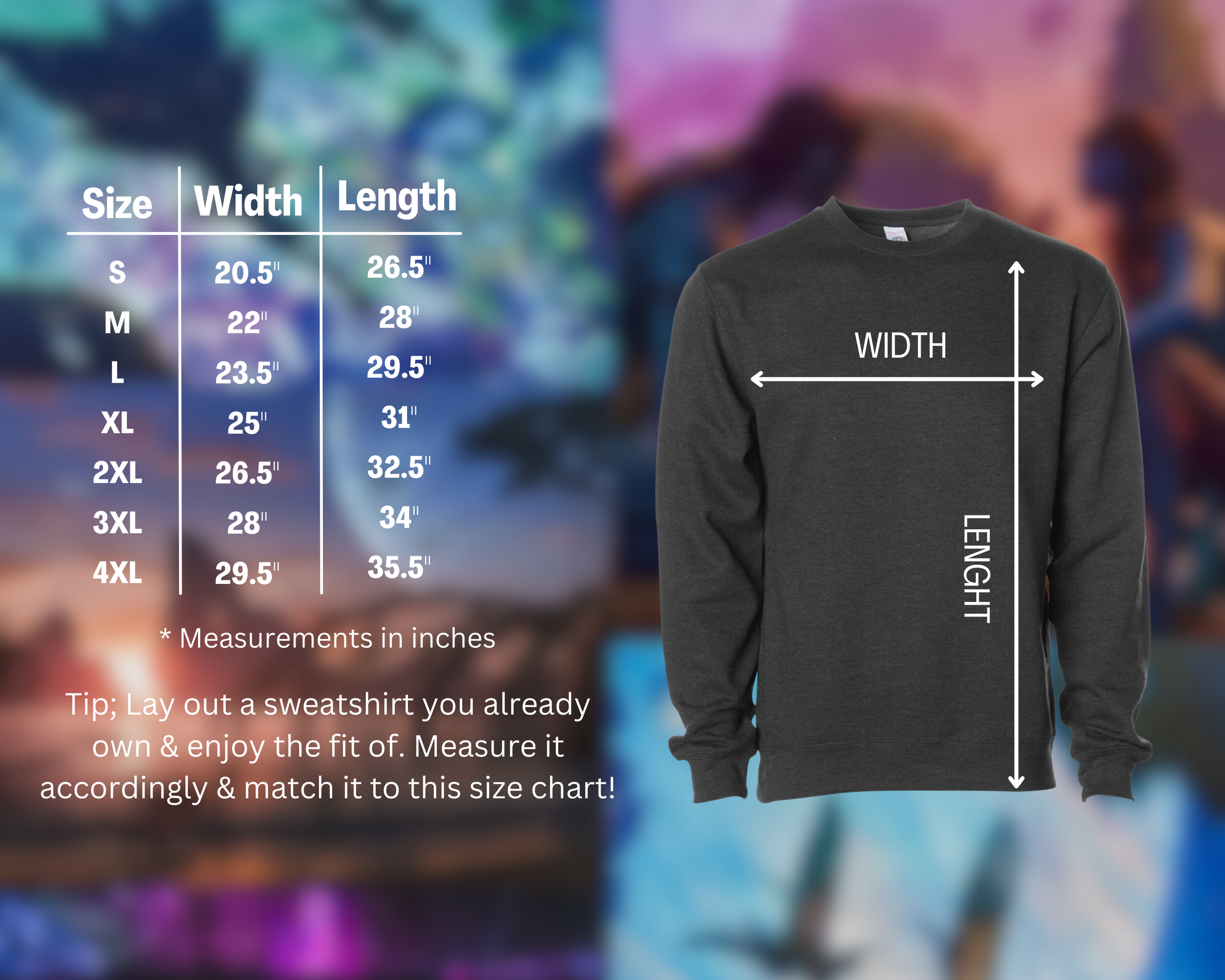 Last Shadow Printed Crewneck
