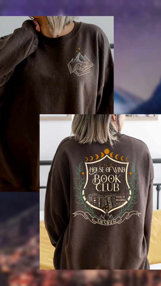 House of Wind printed crewneck in Brown