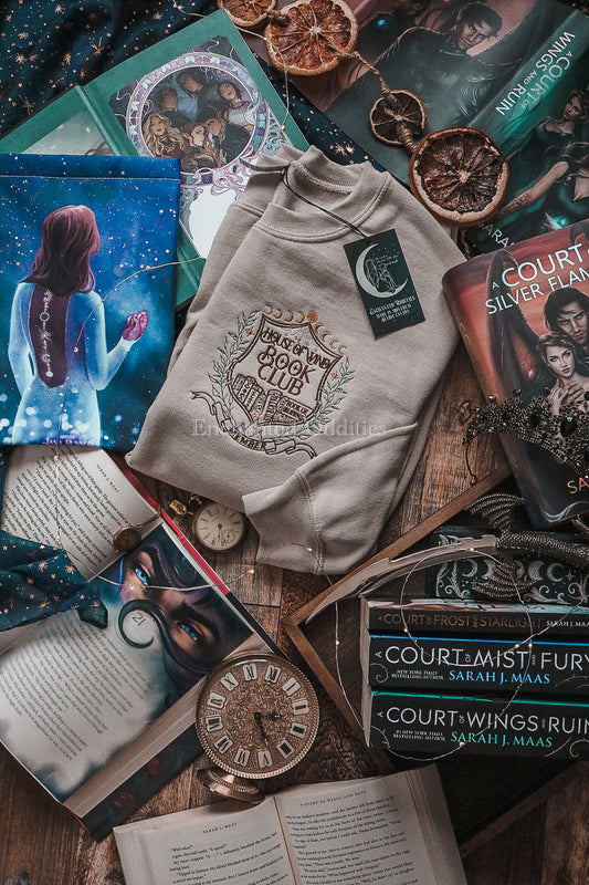 Beige House of Wind Book Club crewneck