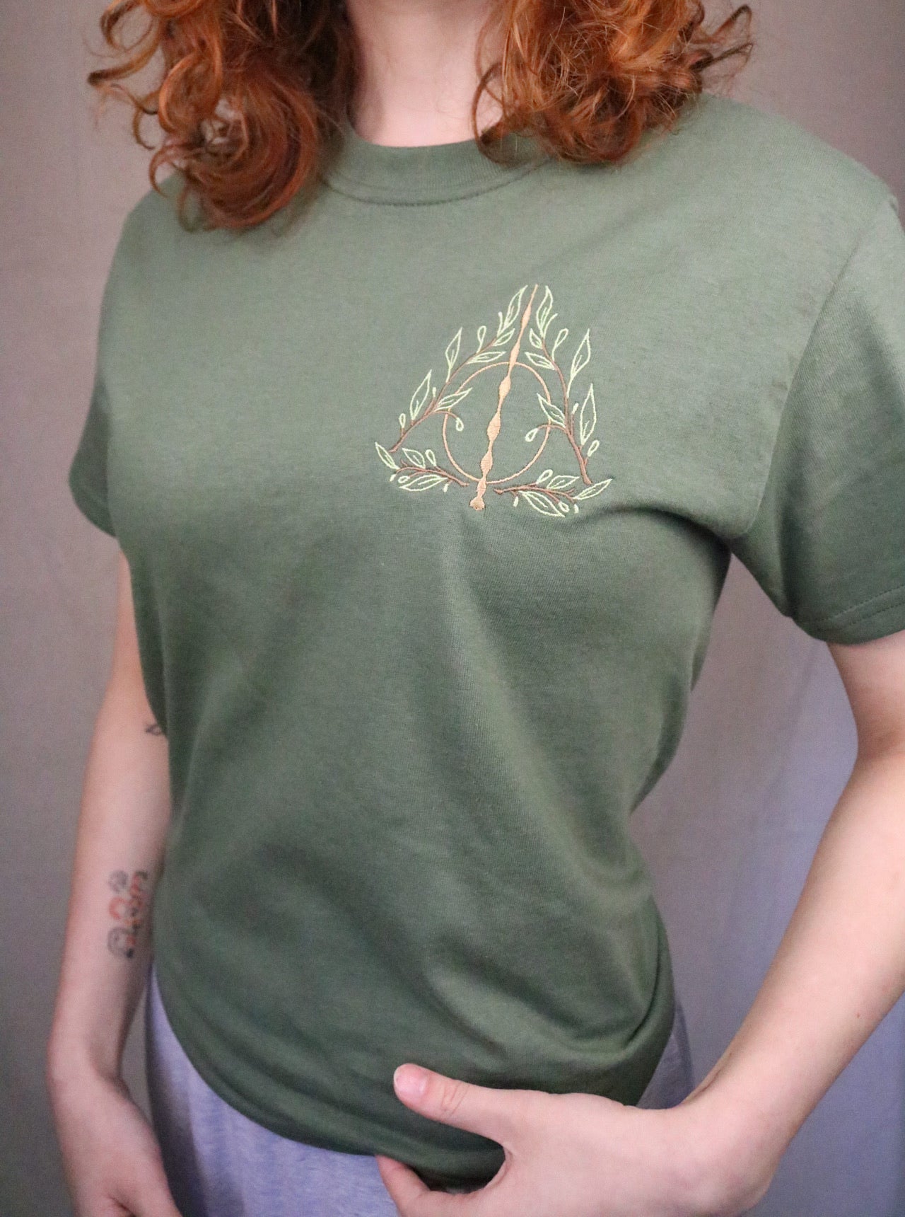 Enchanted Hallows tee in Forest Green