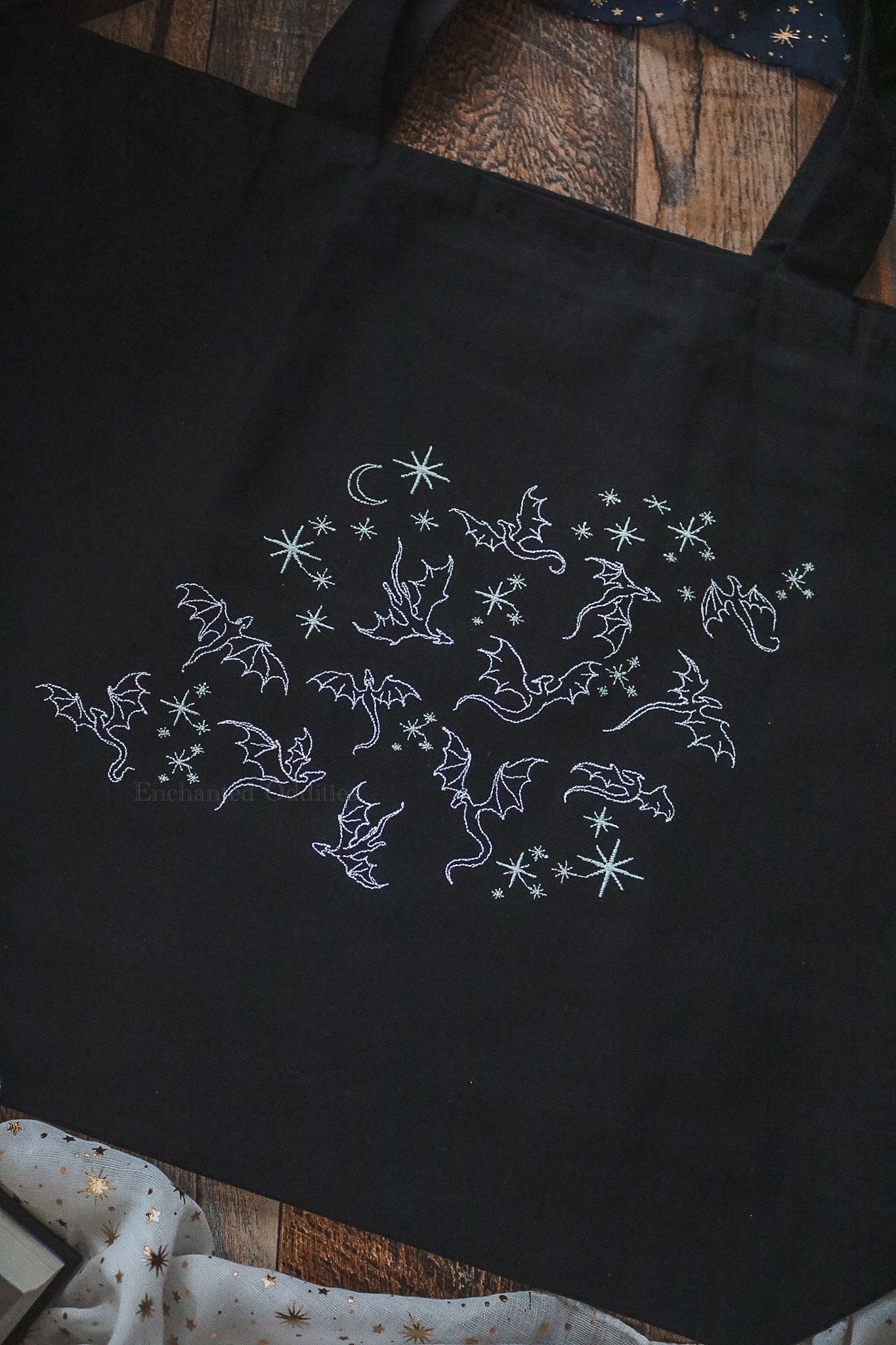Wyvern Embroidered Tote Bag