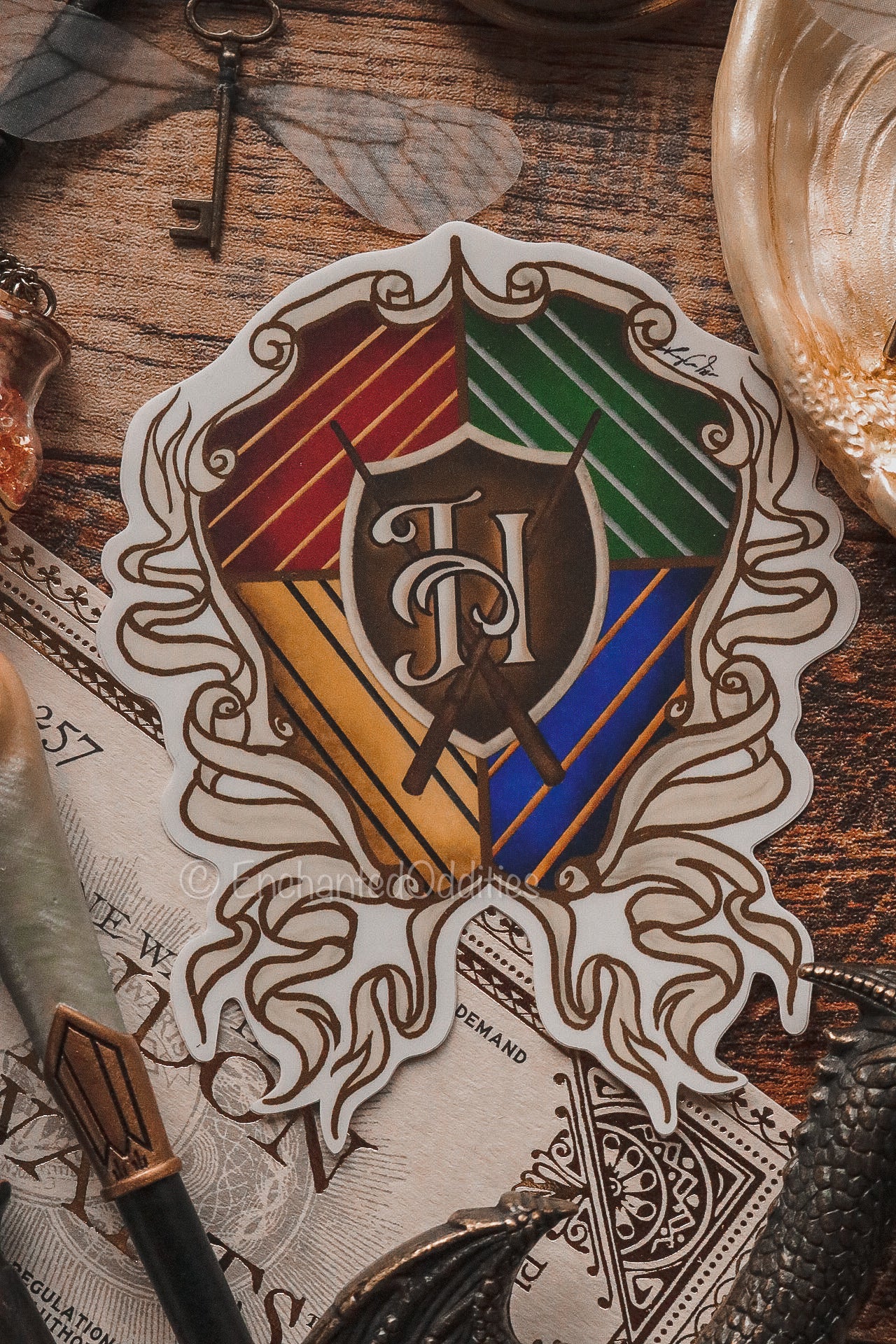 Witchcraft & Wizardry Crest Sticker