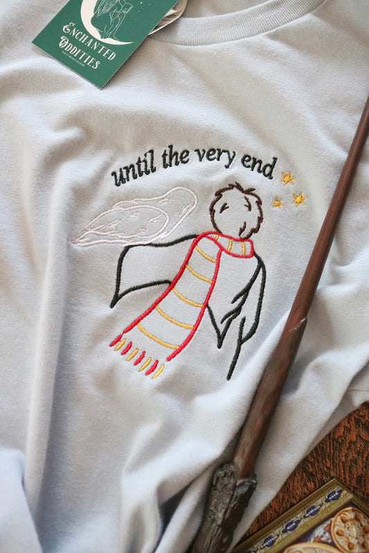 Until the Very End tee in Light Blue