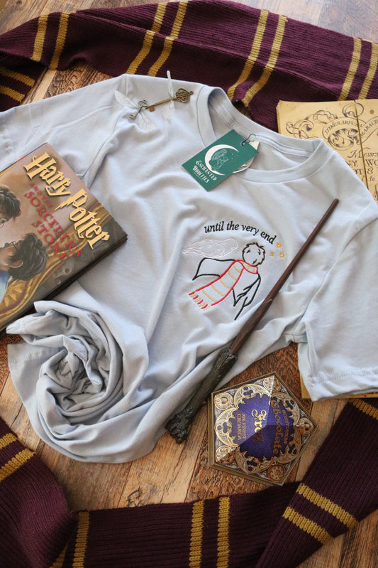 Until the Very End tee in Light Blue